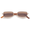 Nina / Gold Metal & Chestnut Lens